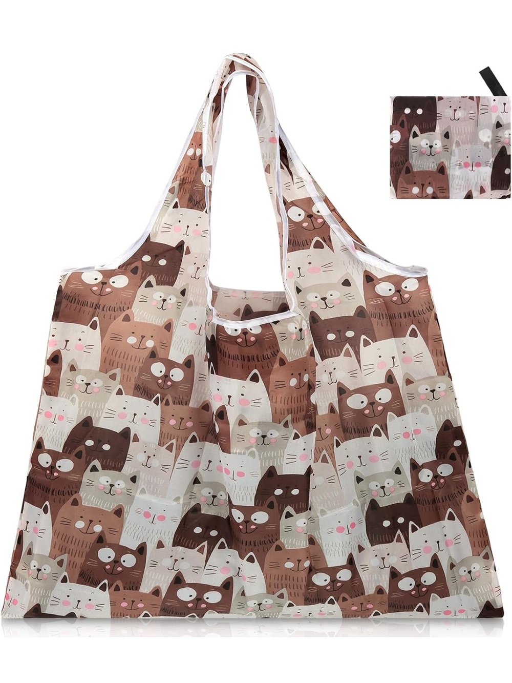 NWT Cat Print Reusable Tote Bag